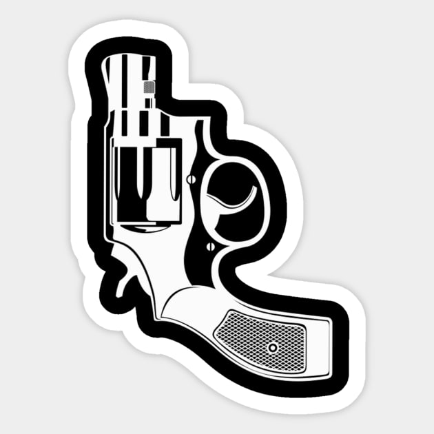 Revolver Sticker by DogfordStudios